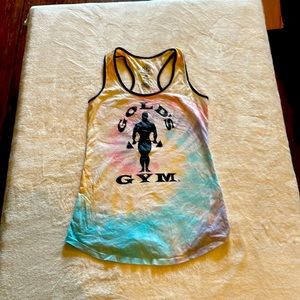 Golds gym tank; tye-dye; size x’s